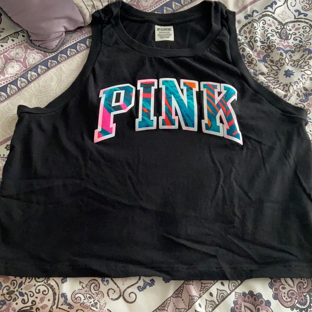 PINK tank top/ crop top